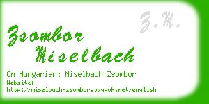 zsombor miselbach business card